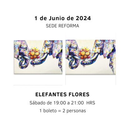 Elefantes Flores (En Parejas)