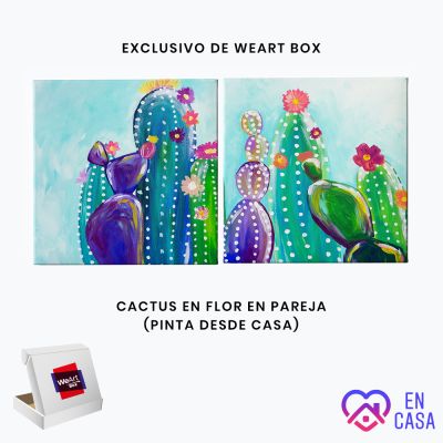 Cactus en flor (Pinta desde Casa)